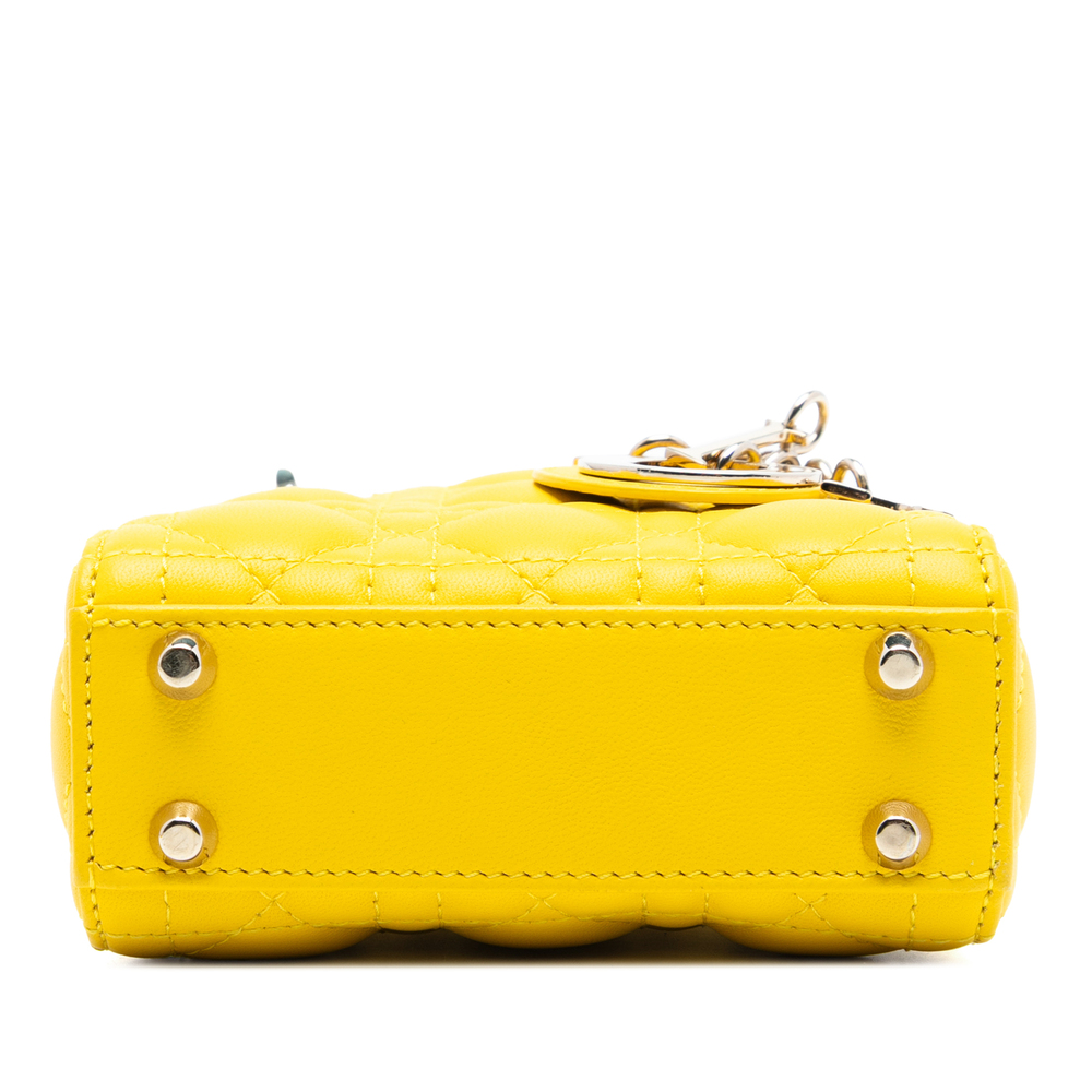 Pre-Loved Dior Micro Lambskin Cannage Lady Dior - Picture 3 of 8